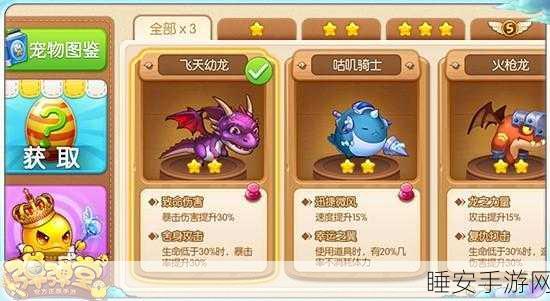 弹弹堂手游宠物战力排行,揭秘顶级宠物战斗技巧与优势