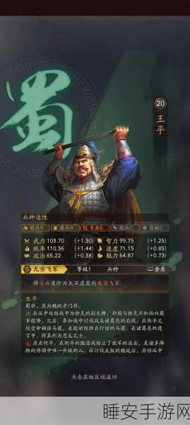 三国志战略版王平阵容搭配攻略，构建高效战斗体系