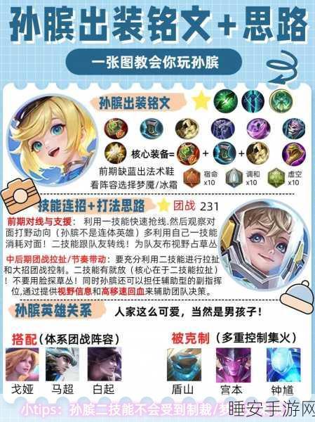 王者荣耀，孙膑顶级辅助铭文搭配与实战技巧全揭秘
