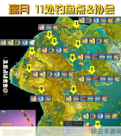 原神渔获钓鱼点全攻略,解锁珍稀鱼获武器,助你战力飙升!