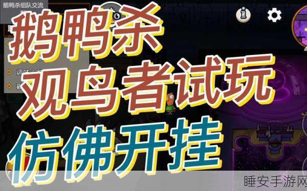 鹅鸭杀观鸟者角色深度剖析，技能运用与制胜攻略