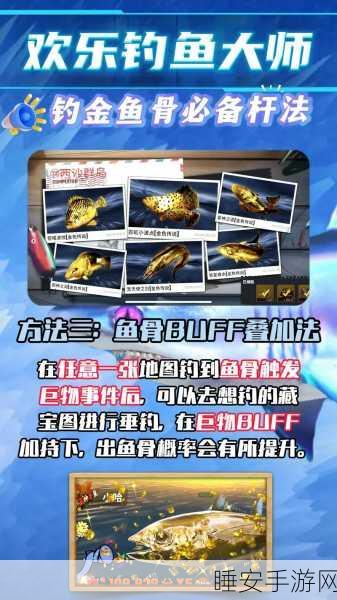 钓鱼高手秘籍,欢乐钓鱼大师中的鱼骨卡法技巧与大赛详解
