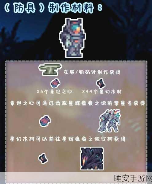 泰拉瑞亚攻略,揭秘远古暗影套装获取全攻略