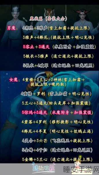 大话西游手游女魔加点秘籍，揭秘顶尖战力背后的加点策略