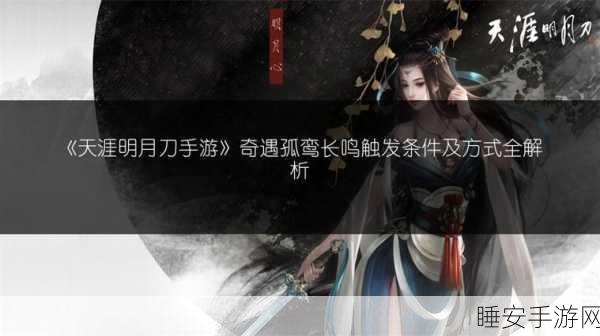 天涯明月刀手游，揭秘浪子乡情奇遇任务，触发与攻略全解析