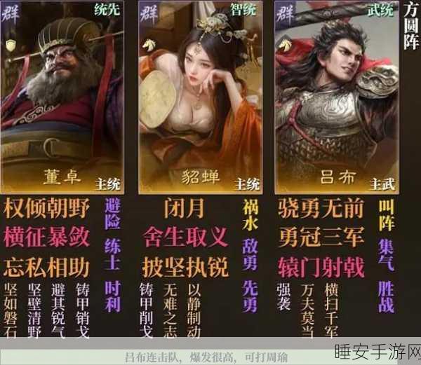 三国志手游策略,曹操与董卓的绝妙搭配攻略