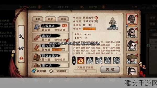 烟雨江湖绝学揭秘,净尘琉璃体全属性攻略与实战制胜之道