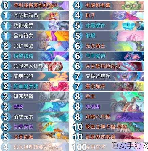 炉石传说，深暗领域冰DK卡组构筑与实战策略揭秘