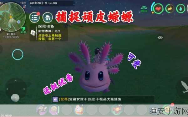 手游攻略,创造与魔法高效捕捉顽皮蝾螈全攻略,含位置分布与捕捉技巧