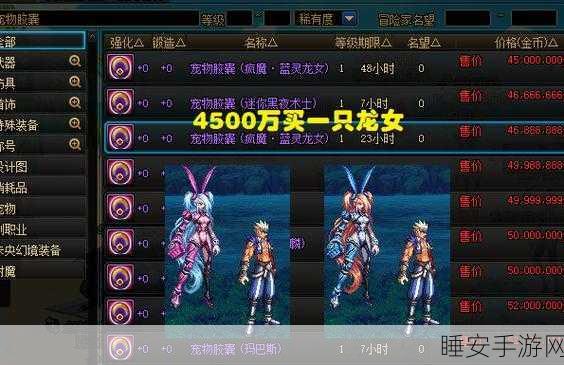 DNF手游探秘，尊贵麒麟神兽宠物大赛即将开启！
