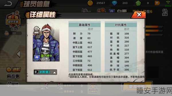 街头篮球手游攻略，大前锋白熊技能搭配秘籍，赛场称霸不是梦！