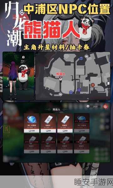 归龙潮深度攻略，中浦区NPC全位置揭秘与互动指南