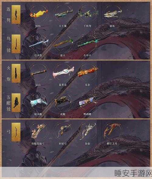 流星群侠传，顶尖武器排行揭秘与实战制胜策略