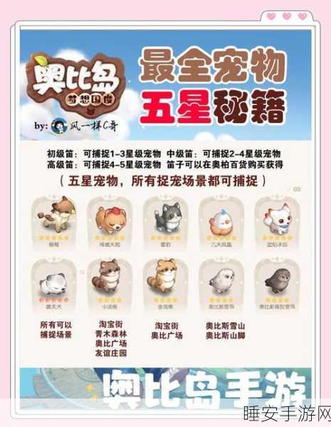 奥比岛手游，宠物家园全面解锁秘籍，珍稀宠物位置大揭秘！