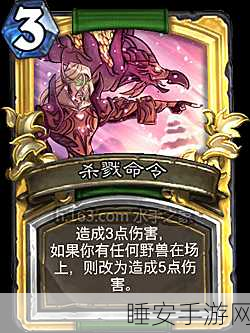 炉石传说,猎人卡牌杀戮命令竞技场制胜策略揭秘