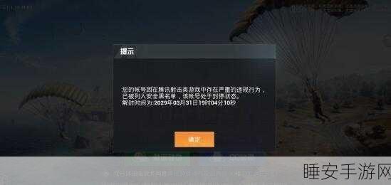 和平精英账号封禁查询全攻略，快速了解封禁详情与解封途径