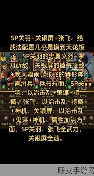 三国志·战略版深度解析，SP群弓的克制之道与实战策略