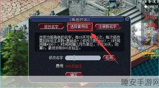 梦幻西游改名新政策，全面解析改名条件与流程
