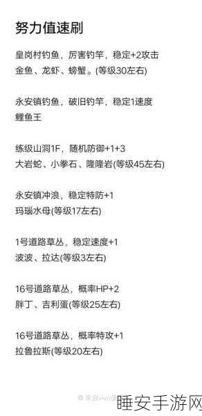 口袋妖怪XY高效练级攻略,揭秘努力值提升的秘密技巧