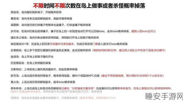 命运方舟探秘,阿特拉斯村岛之心获取全攻略