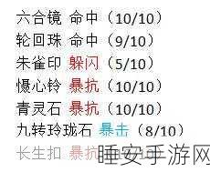 诛仙手游深度解析,轮回珠属性揭秘与高效获取攻略