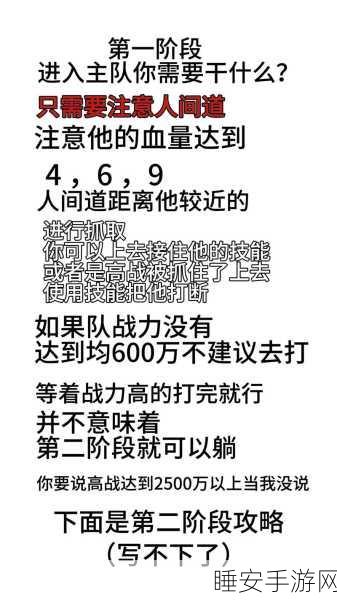 火影忍者手游深度攻略,解锁忍者之路第四关必胜秘籍