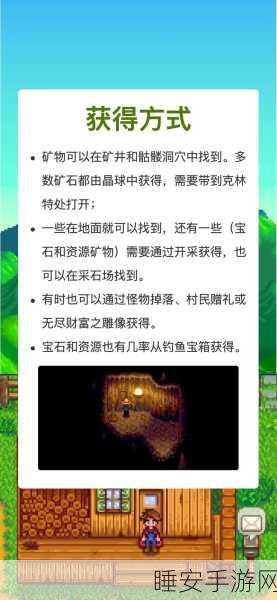 星露谷物语深度攻略,新手矿洞探险指南,解锁财富与秘密!