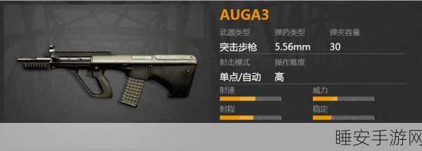 绝地求生,AUG枪械热门战区深度剖析,刷新位置全攻略及实战技巧揭秘