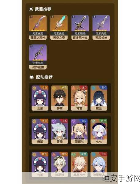 原神角色深度解析,云堇突破材料全攻略