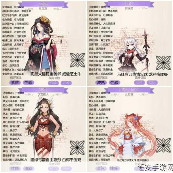 螺旋圆舞曲深度攻略,解锁伊万心扉,揭秘人物属性与好感度提升秘籍