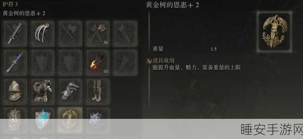 艾尔登法环深度解析,护符皮袋数量及搭配策略全揭秘