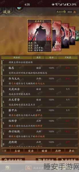 三国志战略版深度攻略,坐骑冲阵战术运用与实战技巧