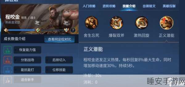 王者荣耀,程咬金纯肉铭文搭配秘籍,助你称霸峡谷战场!