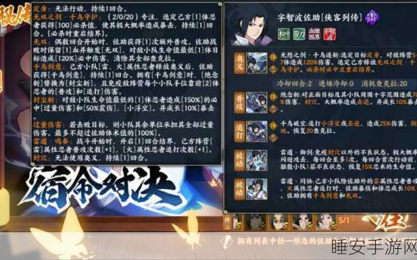 火影忍者OL手游,咒印佐助深度剖析,竞技场实战技巧大揭秘