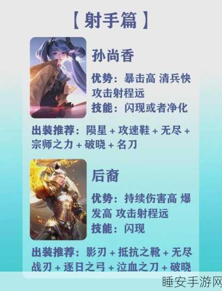 王者荣耀，揭秘后期制霸战场的射手英雄