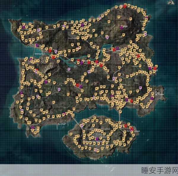 绝地求生深度解析，吃鸡战场地图导航与战术布局