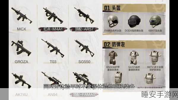 暗区突围,科特装备全解析,打造顶级战场配置